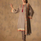 3pc Unstitched - Printed Lawn Silk Suit (ASI033)