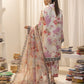 3pc Unstitched - Printed Lawn Silk Suit (ASI021)