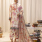 3pc Unstitched - Printed Lawn Silk Suit (ASI021)