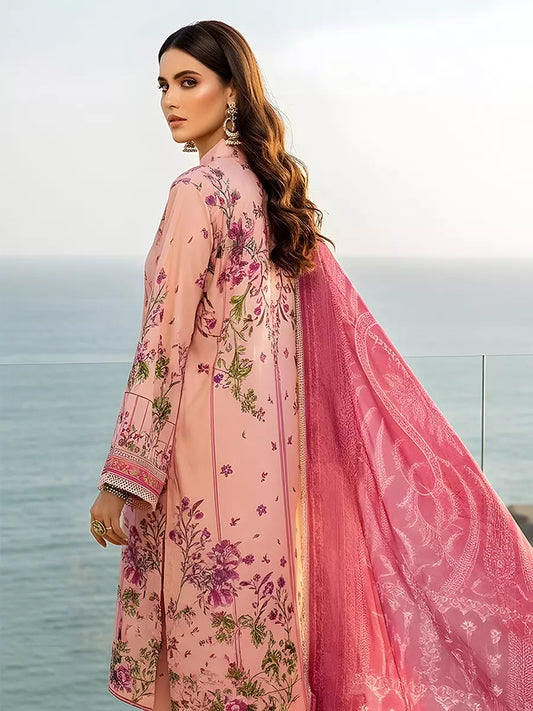 3PC Unstitched Printed Silk Lawn Suit (SUNS7ASI303)