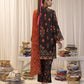 3pc Unstitched - Printed Lawn Silk Suit (ASI020)
