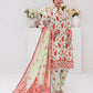 3PC Unstitched Printed Lawn Silk Suit (ASI084)