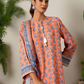3pc Unstitched - Printed Lawn Silk Suit (ASI031)