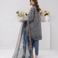 3PC Unstitched Printed Lawn Silk Suit (ASI073)