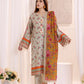 3PCnstitched Lawn Silk Printed Suit (ASI136)
