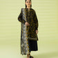 PRINTED LAWN SUIT - Black & Yellow
