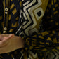 PRINTED LAWN SUIT - Black & Yellow