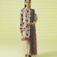 PRINTED LAWN SUIT - Off white & Magenta