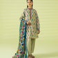 PRINTED LAWN SUIT - Off White