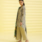 PRINTED LAWN SUIT - Ivory & Black