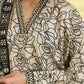 PRINTED LAWN SUIT - Ivory & Black