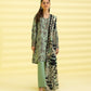 PRINTED LAWN SUIT - Pistachio & Black