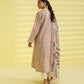 PRINTED LAWN SUIT - Laurel and Blush Pink