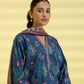 PRINTED LAWN SUIT - Stone Blue & Pink