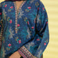 PRINTED LAWN SUIT - Stone Blue & Pink