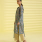 PRINTED LAWN SUIT - Tea Pink and Teal grey