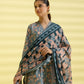 PRINTED LAWN SUIT - Tea Pink and Teal grey