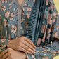 PRINTED LAWN SUIT - Tea Pink and Teal grey