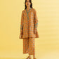 PRINTED LAWN SUIT - Tangerine