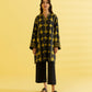 PRINTED LAWN SUIT - Black and Yellow