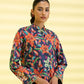 PRINTED LAWN SUIT - Navy Blue