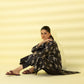 PRINTED LAWN SUIT - Black and White