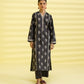 PRINTED LAWN SUIT - Black and White