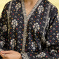 PRINTED LAWN SUIT - Black and White