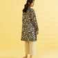 PRINTED LAWN SUIT - Ivory and Coral Pink