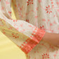 PRINTED LAWN SUIT - Ivory and Coral Pink