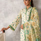 3pc Unstitched - Printed Lawn Silk Suit (ASI036)