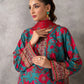 3pc Unstitched - Printed Lawn Silk Suit (ASI030)