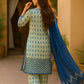 3PC Unstitched Printed Lawn Silk Suit (SUNS7ASI167)