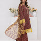 3pc Unstitched - Printed Lawn Silk Suit (ASI074)