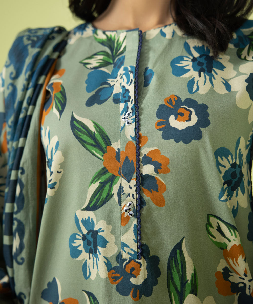 3 PIECE - PRINTED LAWN SUIT