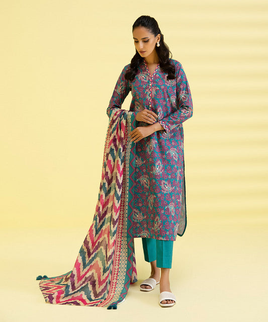 3 PIECE - PRINTED LAWN SUIT
