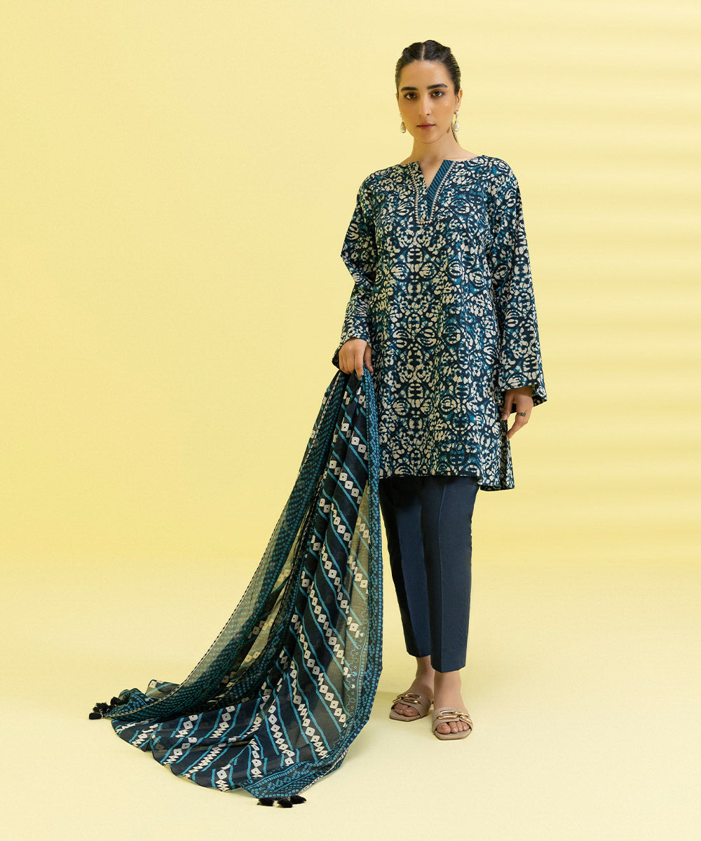 3 PIECE - PRINTED LAWN SUIT