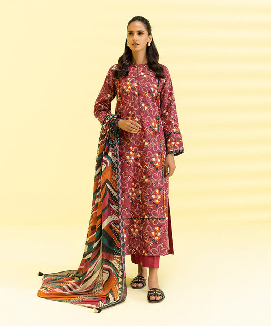 3 PIECE - PRINTED LAWN SUIT