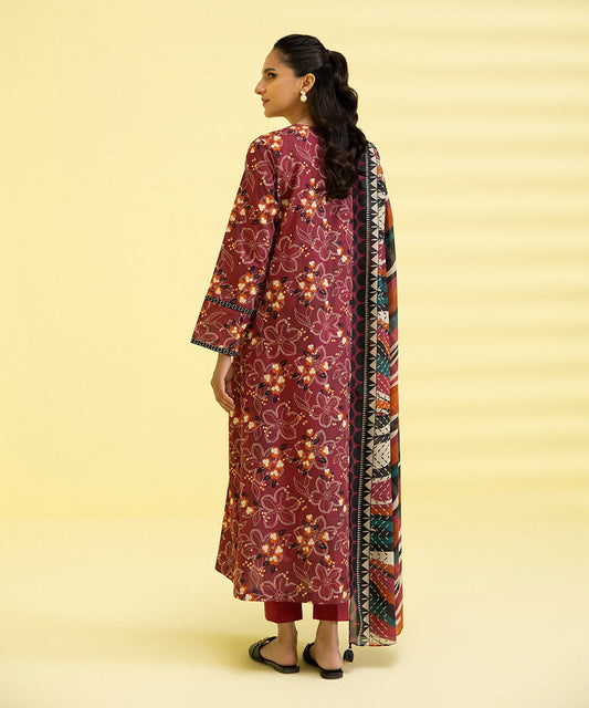 3 PIECE - PRINTED LAWN SUIT