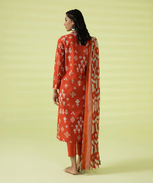 3 PIECE - PRINTED LAWN SUIT