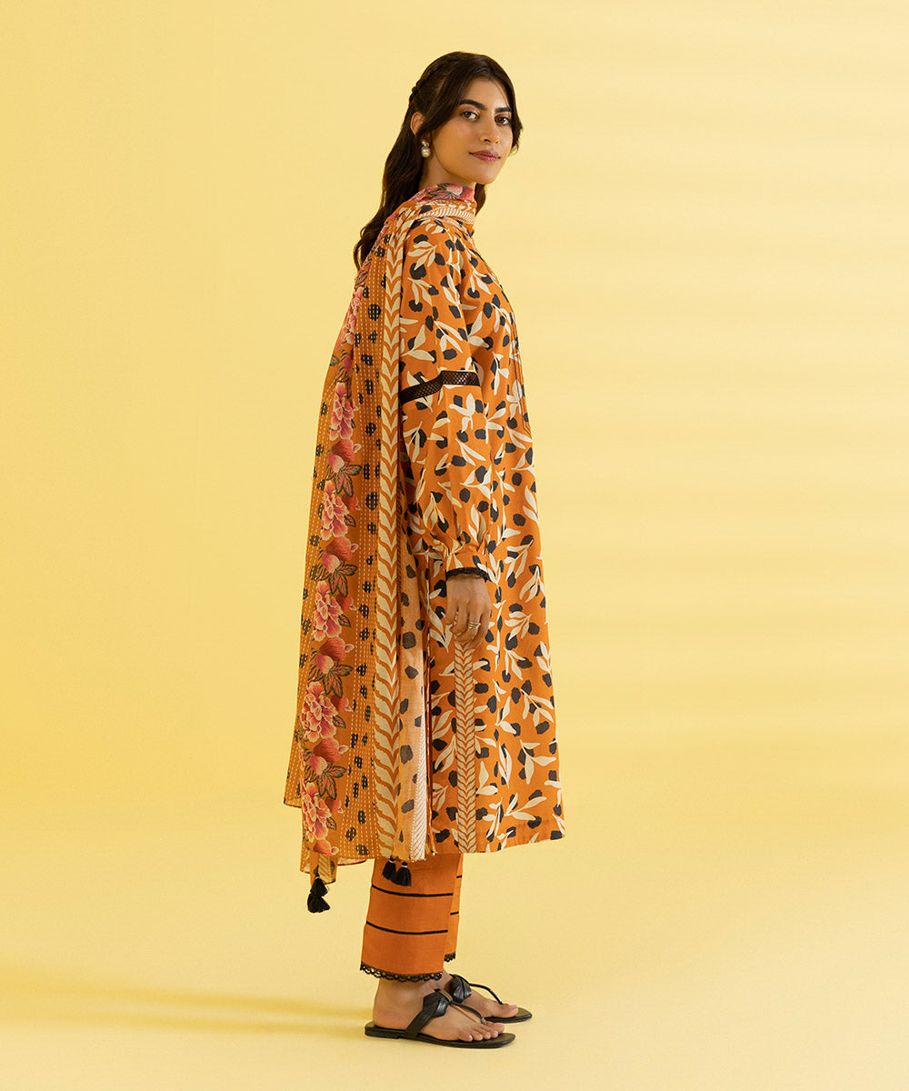 3 PIECE - PRINTED LAWN SUIT