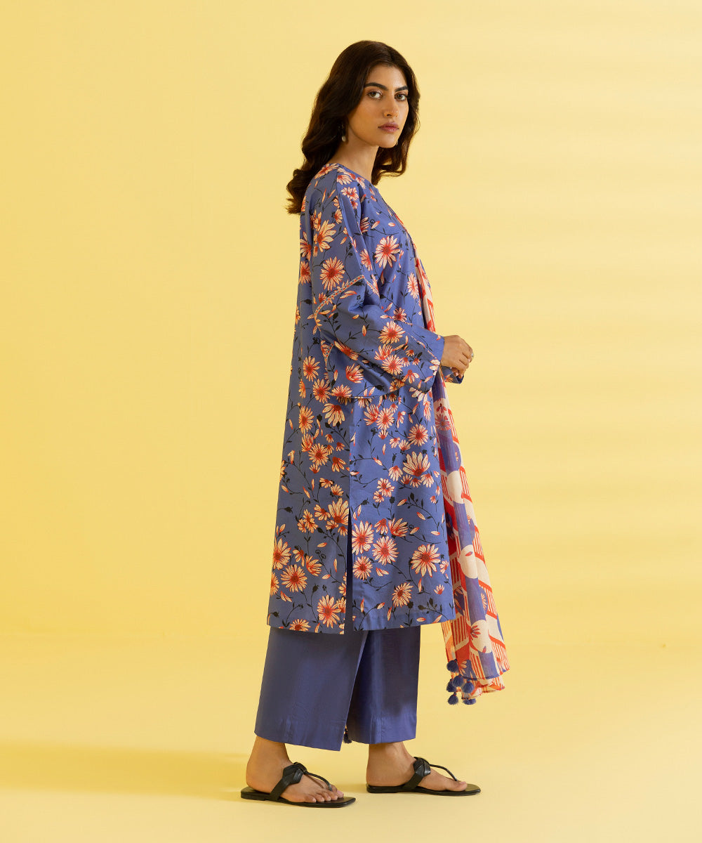 3 PIECE - PRINTED LAWN SUIT