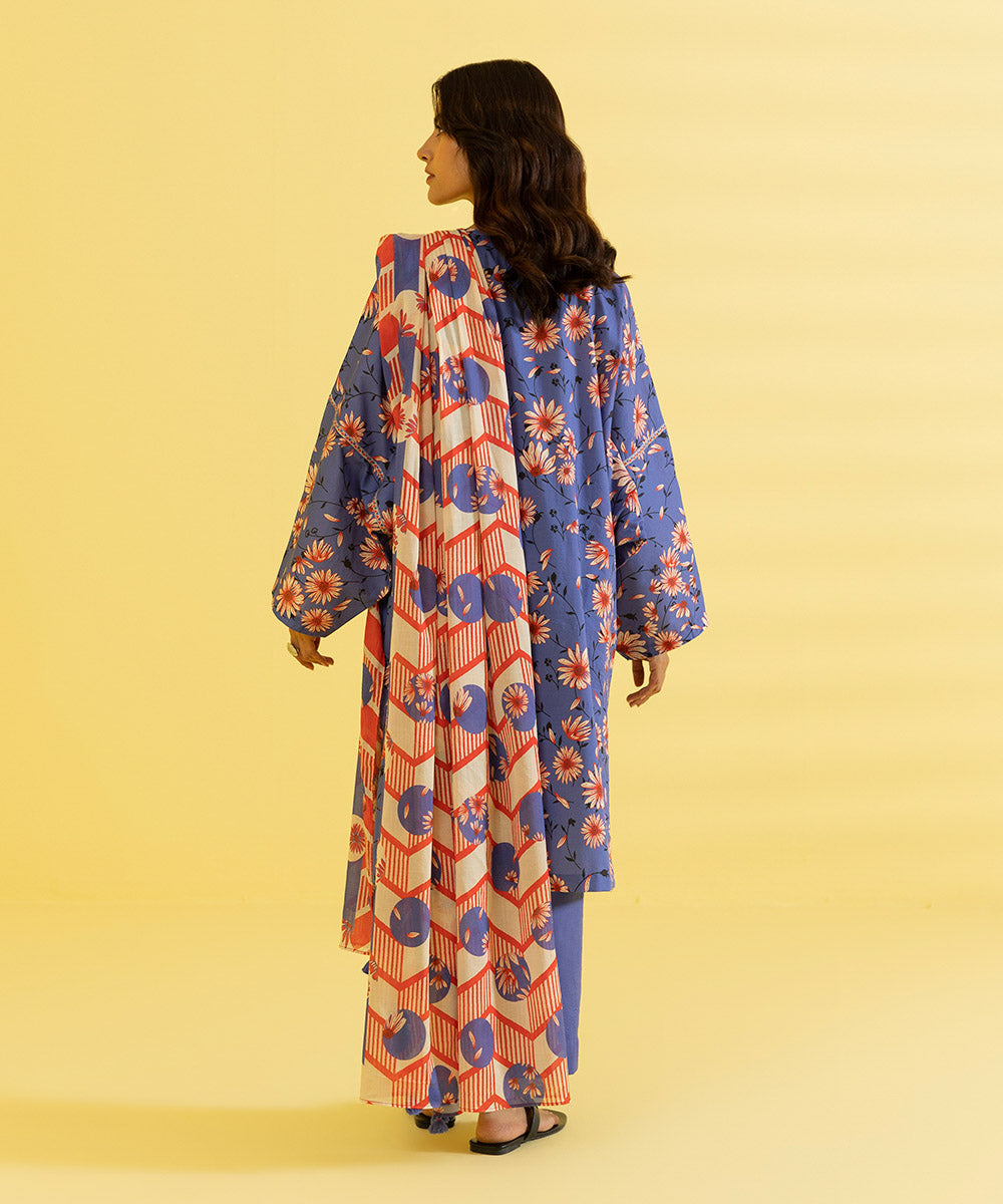 3 PIECE - PRINTED LAWN SUIT