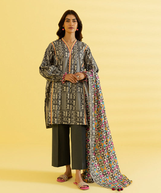 3 PIECE - PRINTED LAWN SUIT