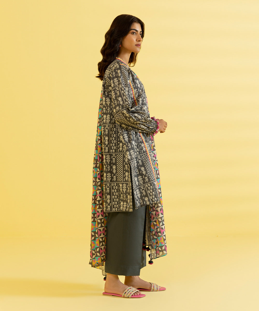 3 PIECE - PRINTED LAWN SUIT