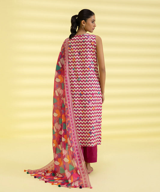 3 PIECE - PRINTED LAWN SUIT