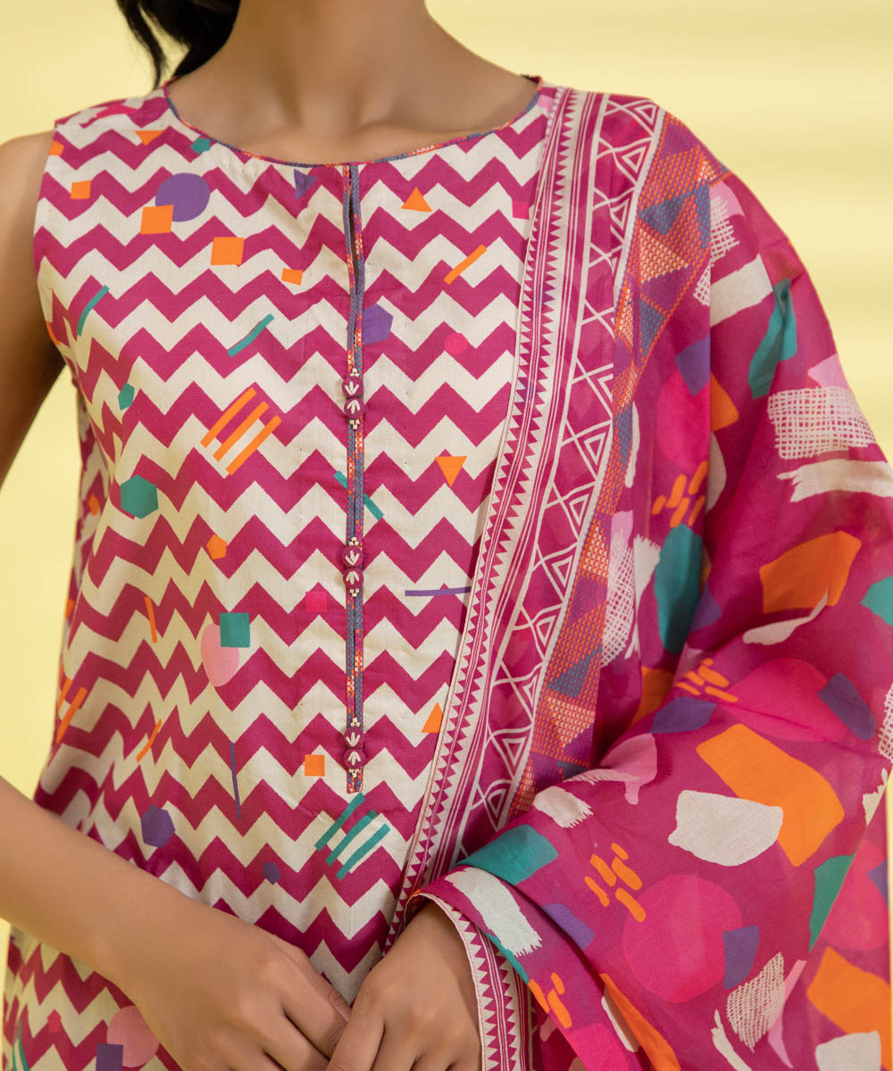 3 PIECE - PRINTED LAWN SUIT