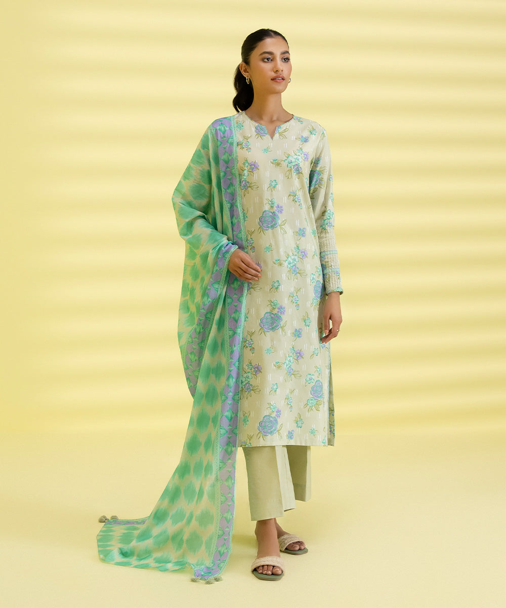 3 PIECE - PRINTED LAWN SUIT