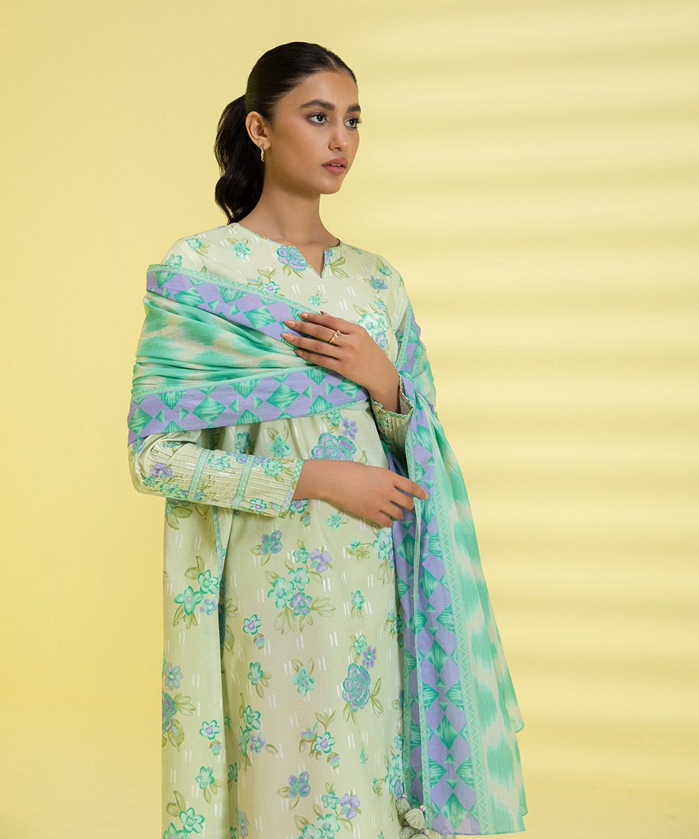 3 PIECE - PRINTED LAWN SUIT