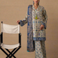 3PC Unstitched Printed Lawn Silk Suit (ASI034)